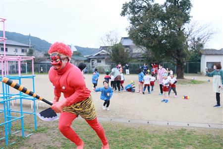 津奈木保育園豆まき 津奈木保育園豆まき