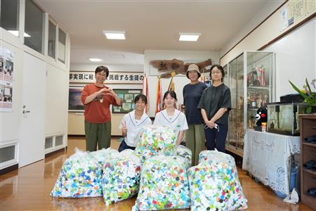 津奈木中学校エコキャップ運動 津奈木中学校エコキャップ運動